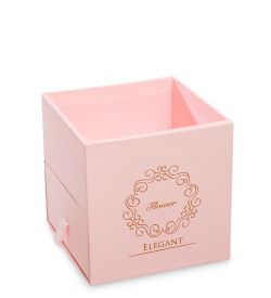 WG-100-D Коробка подарочная «Букет с сюрпризом» цв.розовый