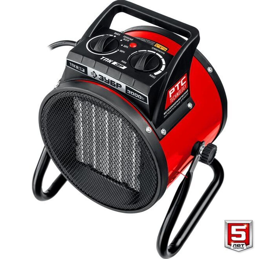 Тепловая пушка электрическая Зубр ТПК-3Р - [3,2 кВт / 220В]