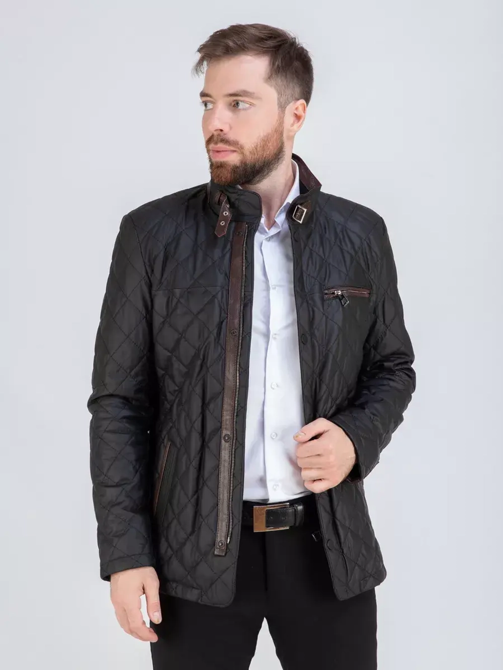 Куртка кожаная демисезонная Турция