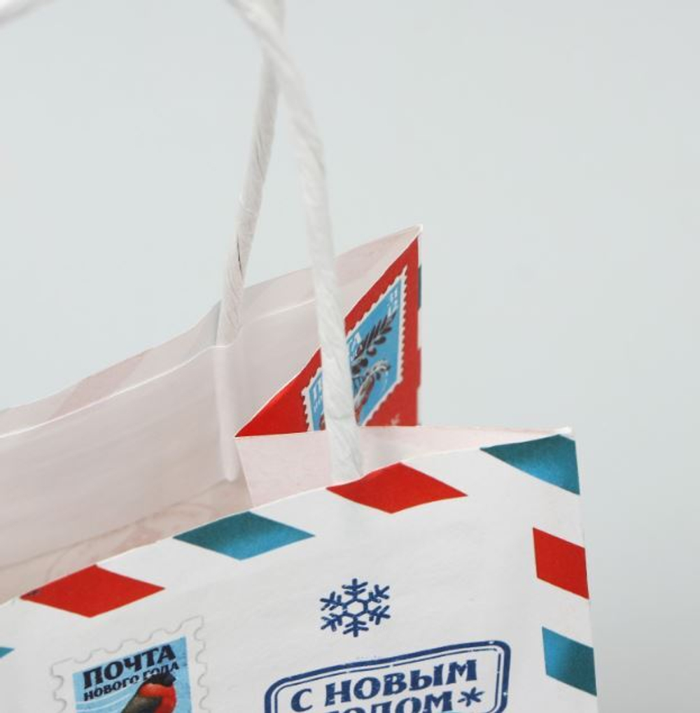Пакет крафтовый «Почта счастья», 12 × 21 × 9 см 9667726