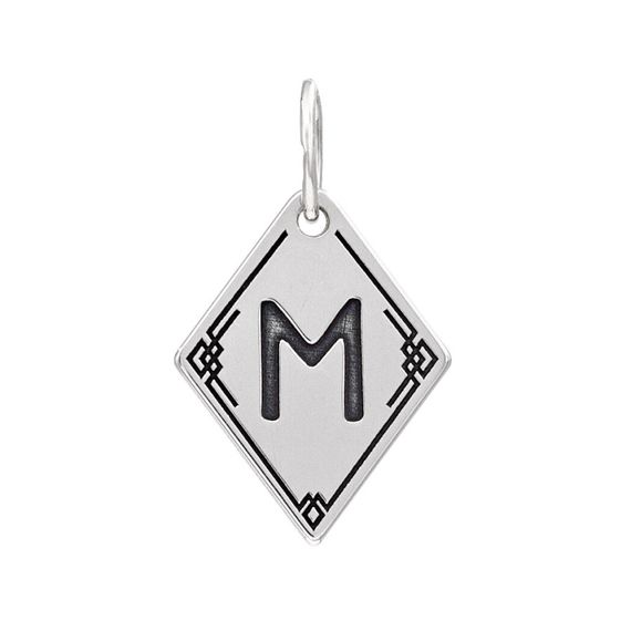 Подвеска Руна Эваз - кулон из серебра 925, вид 1