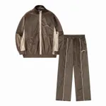 Брюки Ymkashix Велюровые Puff коричневые