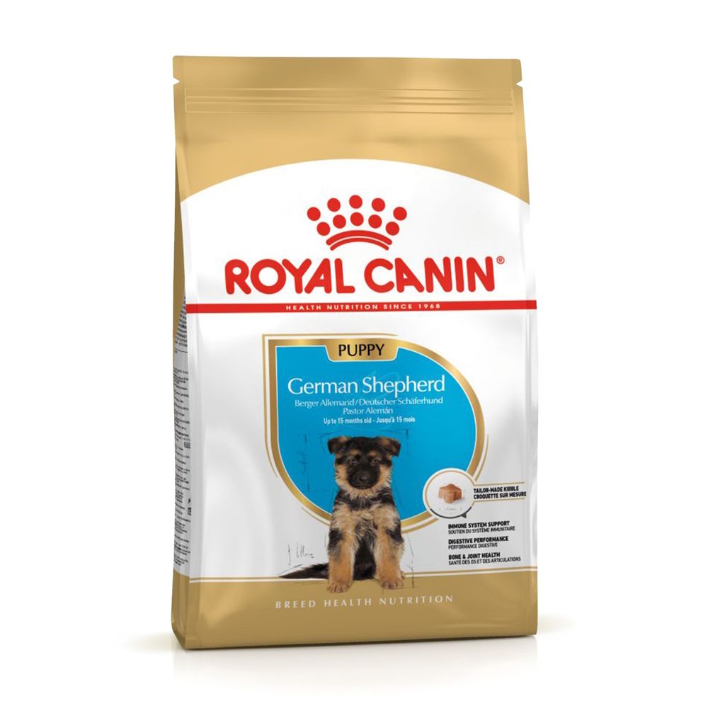 Сухой корм Royal Canin German Shepherd Puppy для щенков породы Немецкая овчарка до 15 месяцев