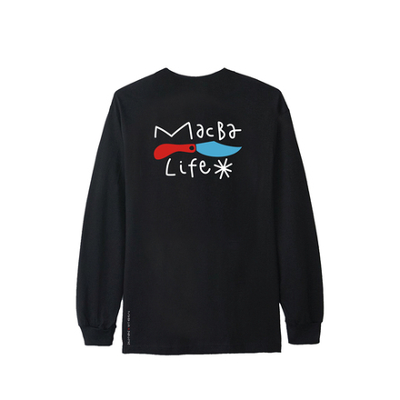 Лонгслив Macba Life x Ruben Sanchez Asterisk Black