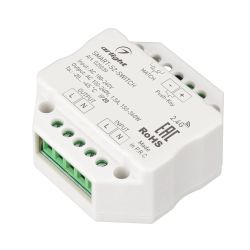 Контроллер-выключатель SMART-S2-SWITCH (230V, 1.5A, 2.4G) (Arlight, IP20 Пластик, 5 лет) 025039