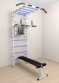 Шведская стенка Sv Sport усиленная 624 (Турник рукоход/Брусья/Скамья)