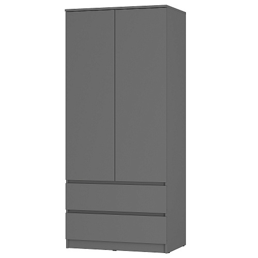 Шкаф двухстворчатый Симпл ШК-03, графит