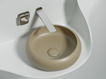 Умывальник чаша накладная круглая (цвет Капучино Матовый) Element 360x360x120мм