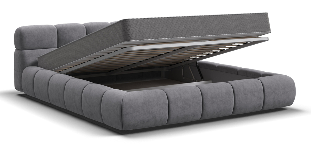 Босс Дрим Кровать+ПМ 160 Велюр Роял агат