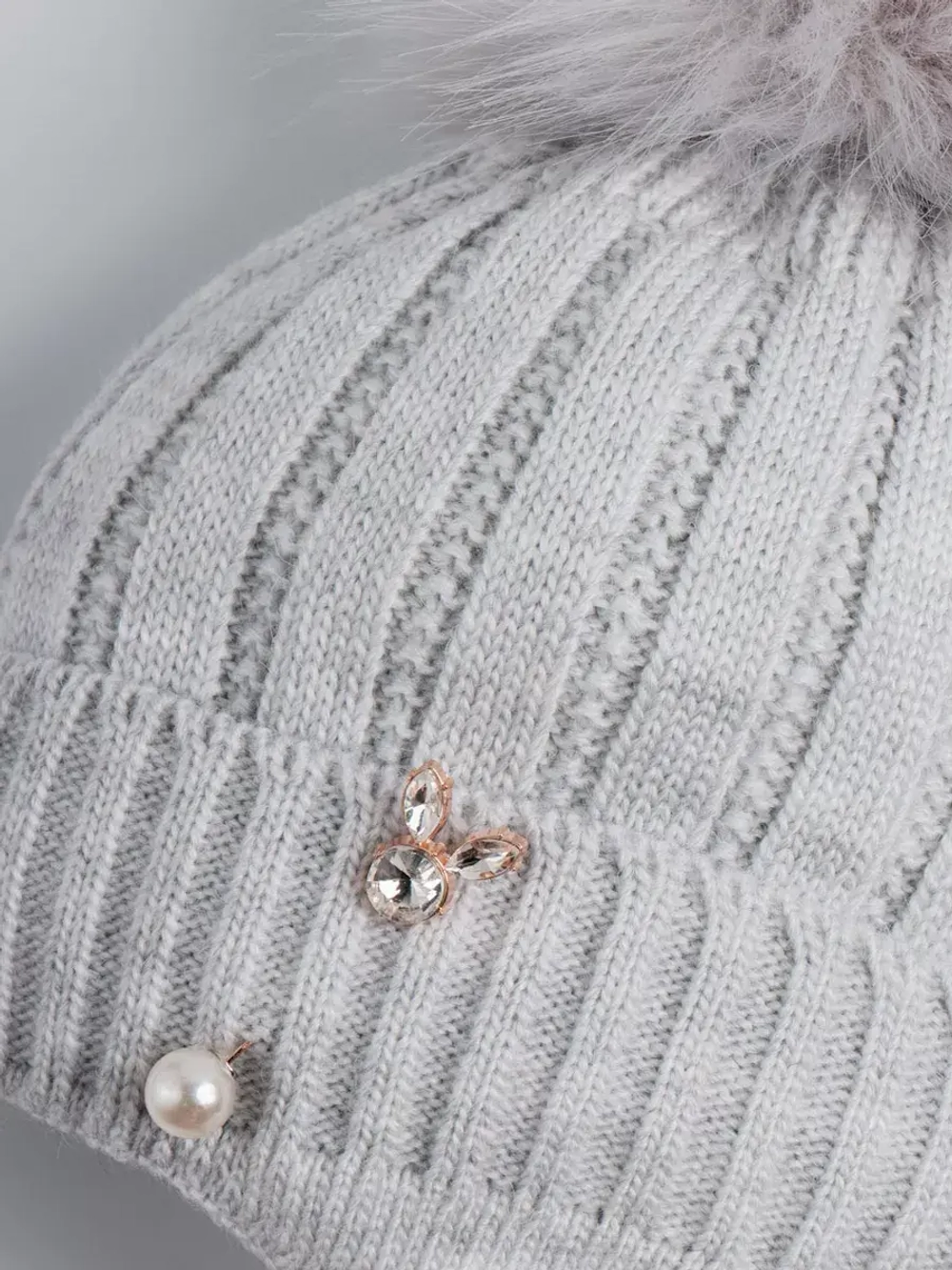 Шапка для девочки зимняя вязаная и шарф