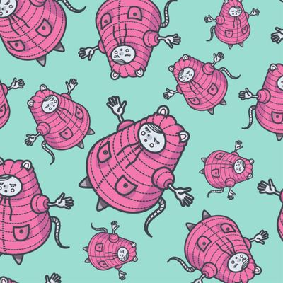 Мышь в пуховике