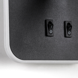 808667 Светильник настенный MURO LED 10W+3W 730LM+120LM G ЧЕРНЫЙ 3000K