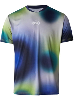 Мужская теннисная футболка EA7 Man Jersey - multicolor circle
