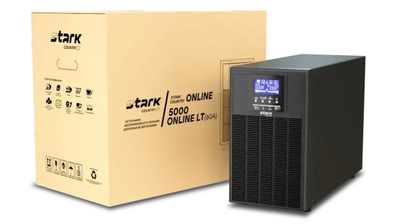 Комплект ИБП Stark 5000 online + гелевый аккумулятор VEKTOR BATTERY GEL 12-200, 200 Ач