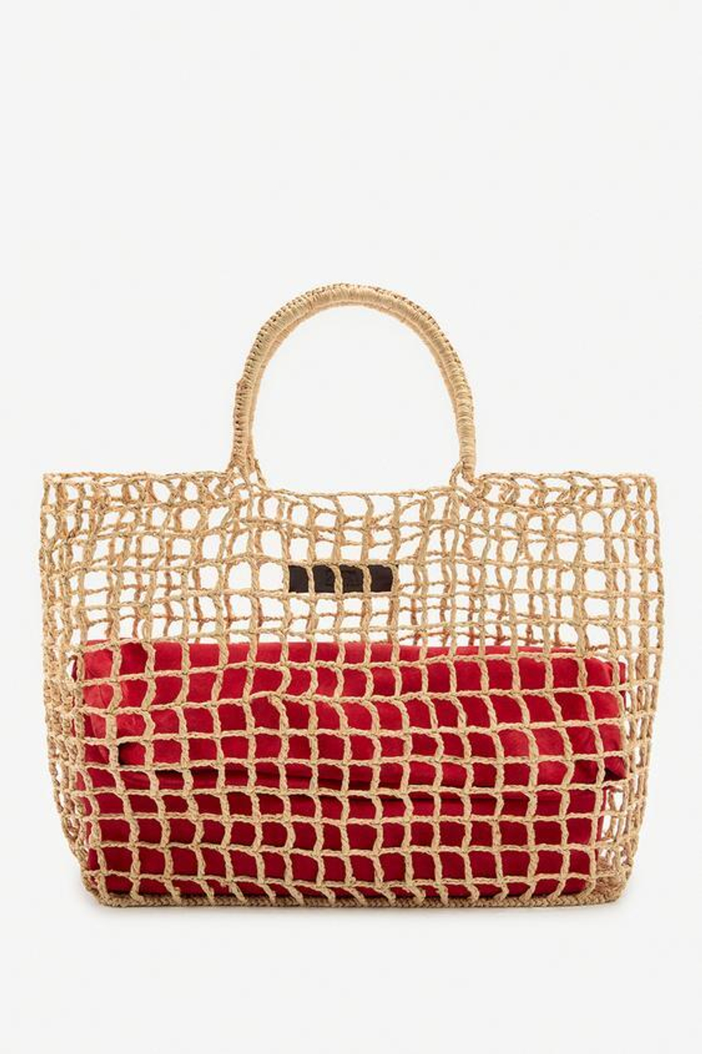 ZARA СУМКА-ТОУТ ИЗ РАФИИ - LIMITED EDITION, СВЕТЛО-БЕЖЕВЫЙ