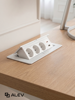Горизонтальная тройная розетка 1USB + 1 Type-C, белая