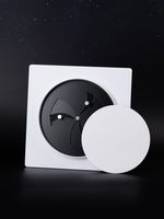 Вентиляционная решетка ДТНК 125х125 Черно-белый