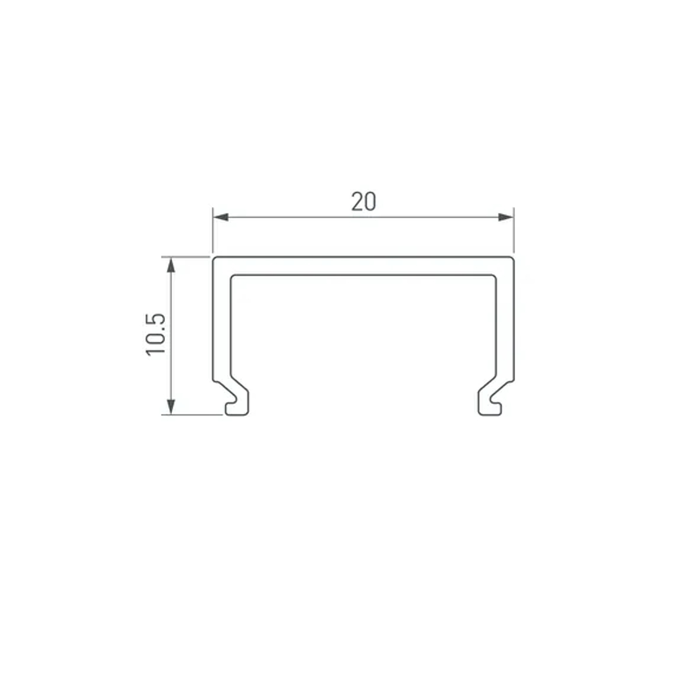 Экран SL-LINE-2011-2500 Square OPAL (Arlight, Пластик) 020489