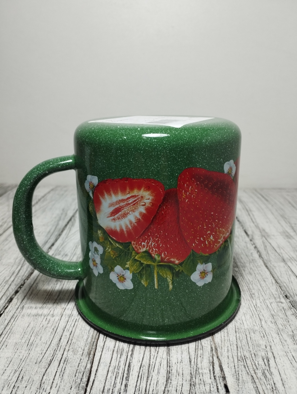 Кружка 1,0л с рисунком Клубника садовая изум. (12шт) 1с3с