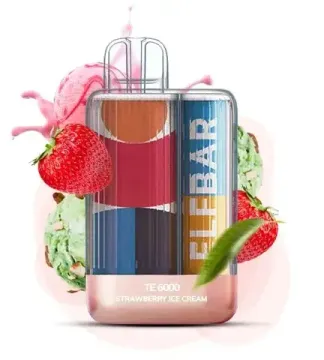 Elf Bar TE6000 - Strawberry Ice Cream (5% nic)