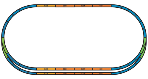 Набор подложек для рельсового пути А+E