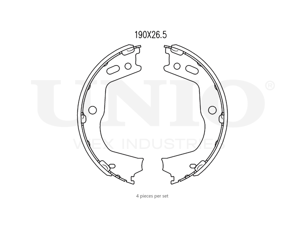 Колодки тормозные бараб. задние UNIO BRP-10078