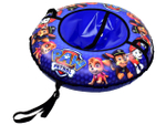 Санки-ватрушка (тюбинг) СКОЛЬЗЯШИ ЩЕНЯЧИЙ ПАТРУЛЬ на молнии D-0,95м С РИС (верх БАНЕР+низ ТЕНТ ПВХ 550 гр/кв.м, усилен камера) ДО 95 кг