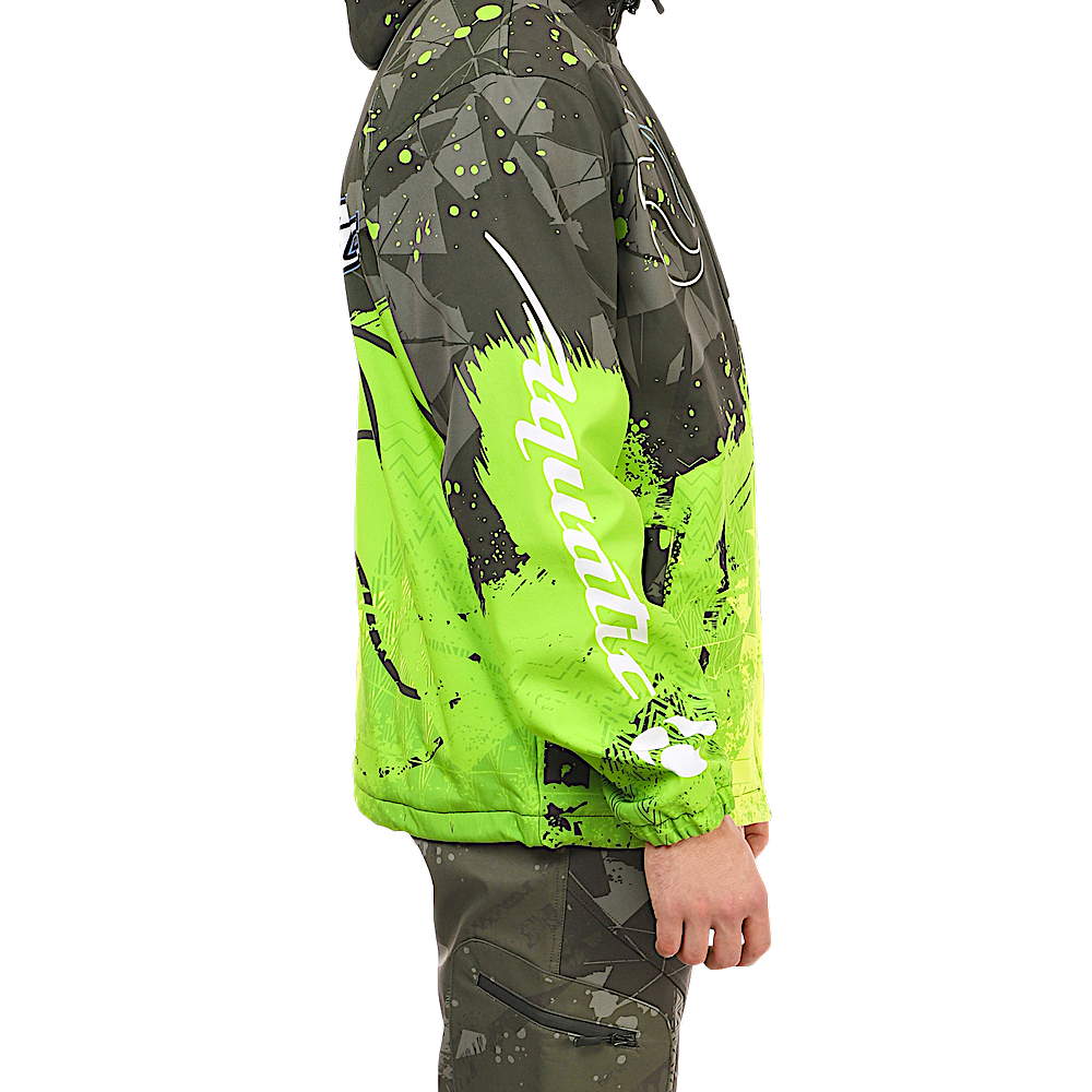 Костюм Aquatic К-24 цвет Camo Black фирменная печать Soft-Shell 10/10 -