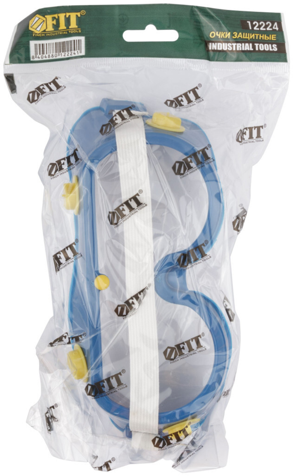 Очки защитные с поликарбонатным стеклом FIT 12224