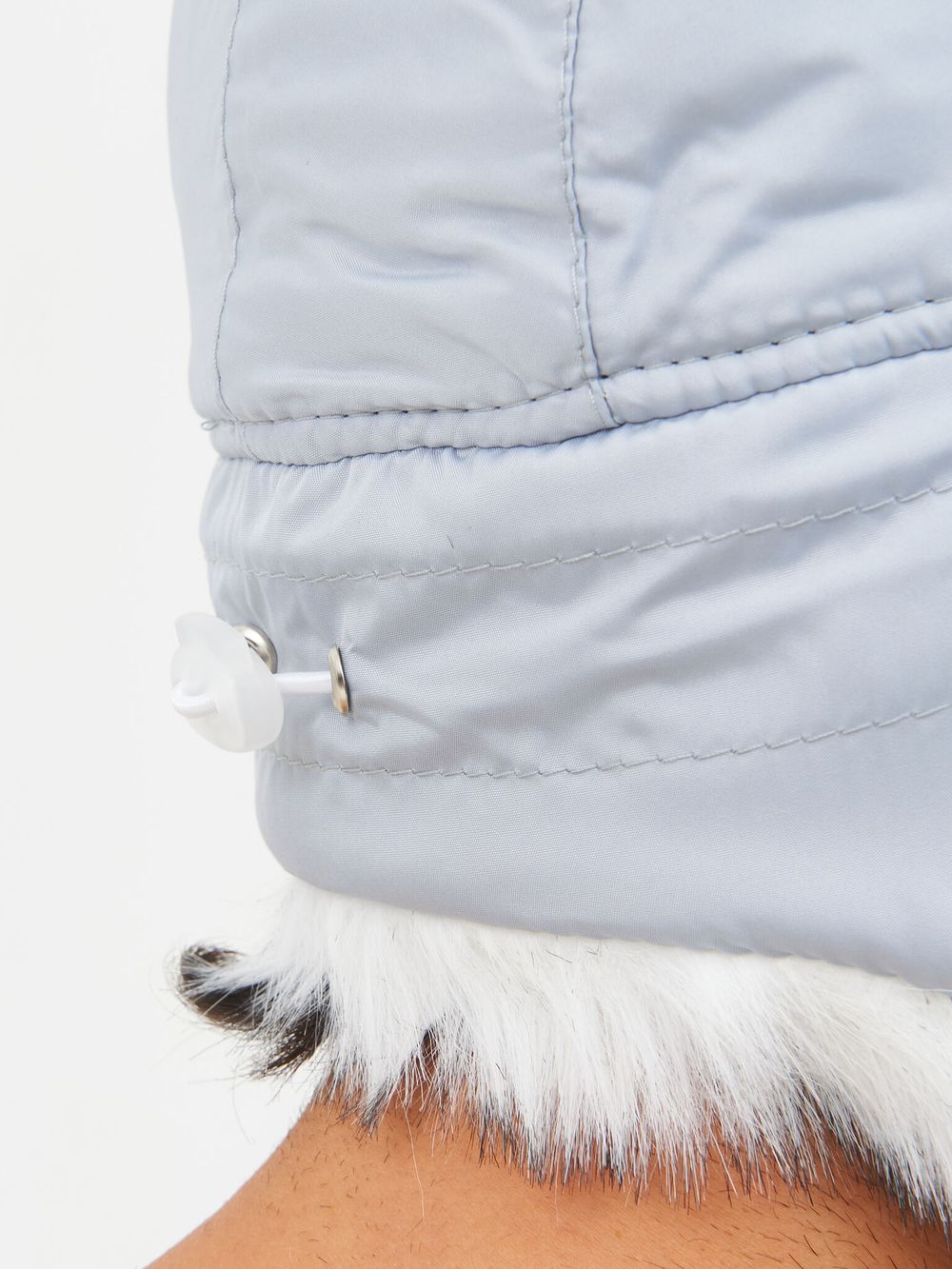 Шапка ушанка с маской Евро Волк Полярный ткань Taslan