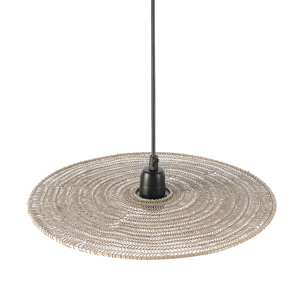 Светильник подвесной Vinger, Ø38х8 см, бежевый