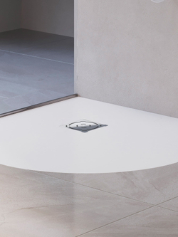 Душевой поддон полукруглый RGW ST/R-W Белый (1000x1000)