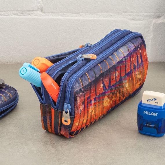 Penal / Пенал/ 3-zıpper pencıl case fızz