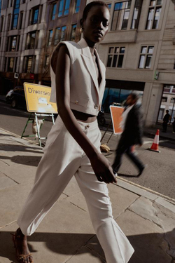 ZARA БРЮКИ-КЮЛОТЫ С ВЫСОКОЙ ПОСАДКОЙ, ПЕСОЧНЫЙ