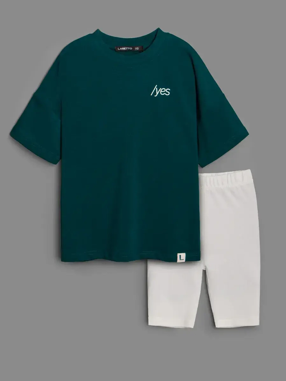 Летний костюм для девочки с велосипедками