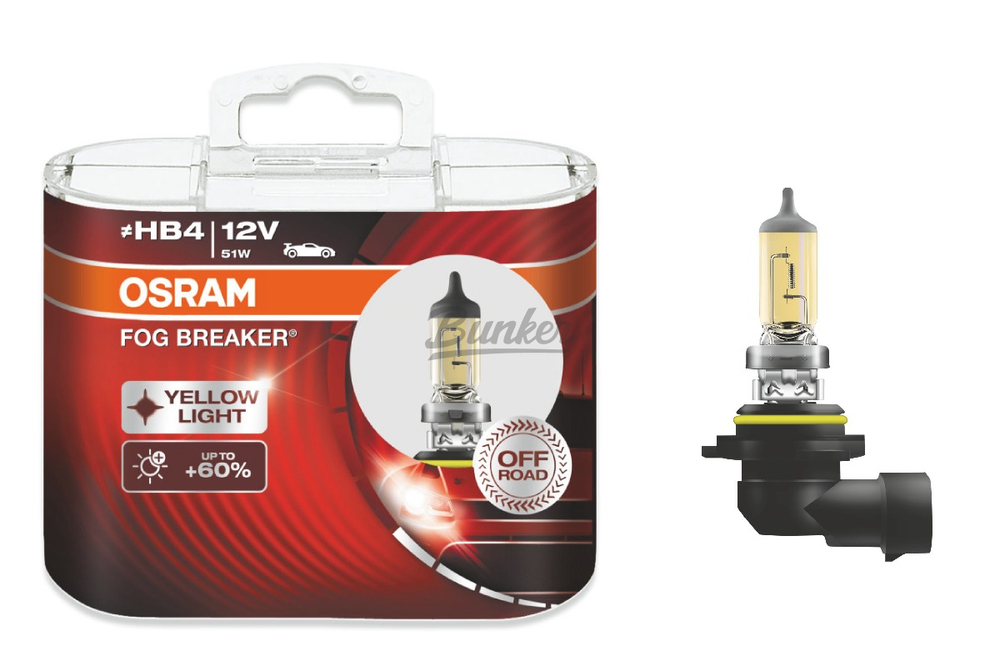 Галогенные автолампы 9005fbrhcb OSRAM Fog Breaker +60% 2600K HB3, (компл.)