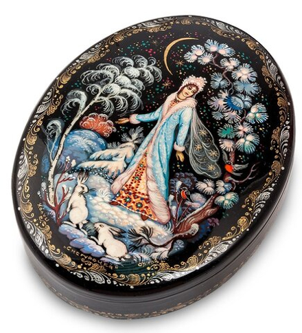 Народные промыслы ШК-45/ 1 Шкатулка «Снегурочка»