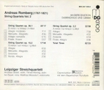 Leipziger Streichquartett / Andreas Romberg: String Quartets Op.30,1; 16,2 & 2,2 Volume 2 (DVD Audio)