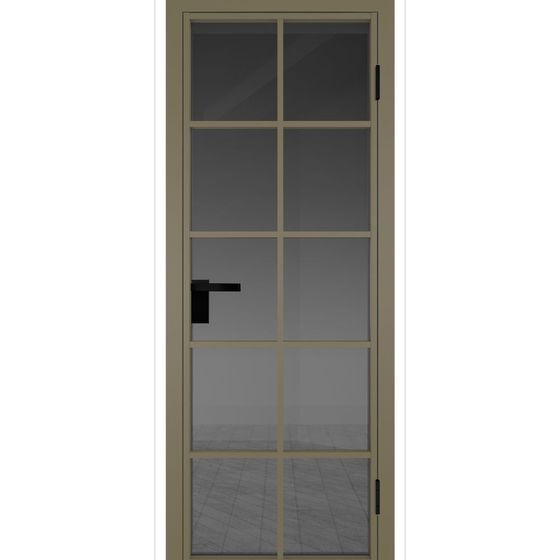 Межкомнатная дверь алюминиевая Profil Doors 4AG шампань остеклённая