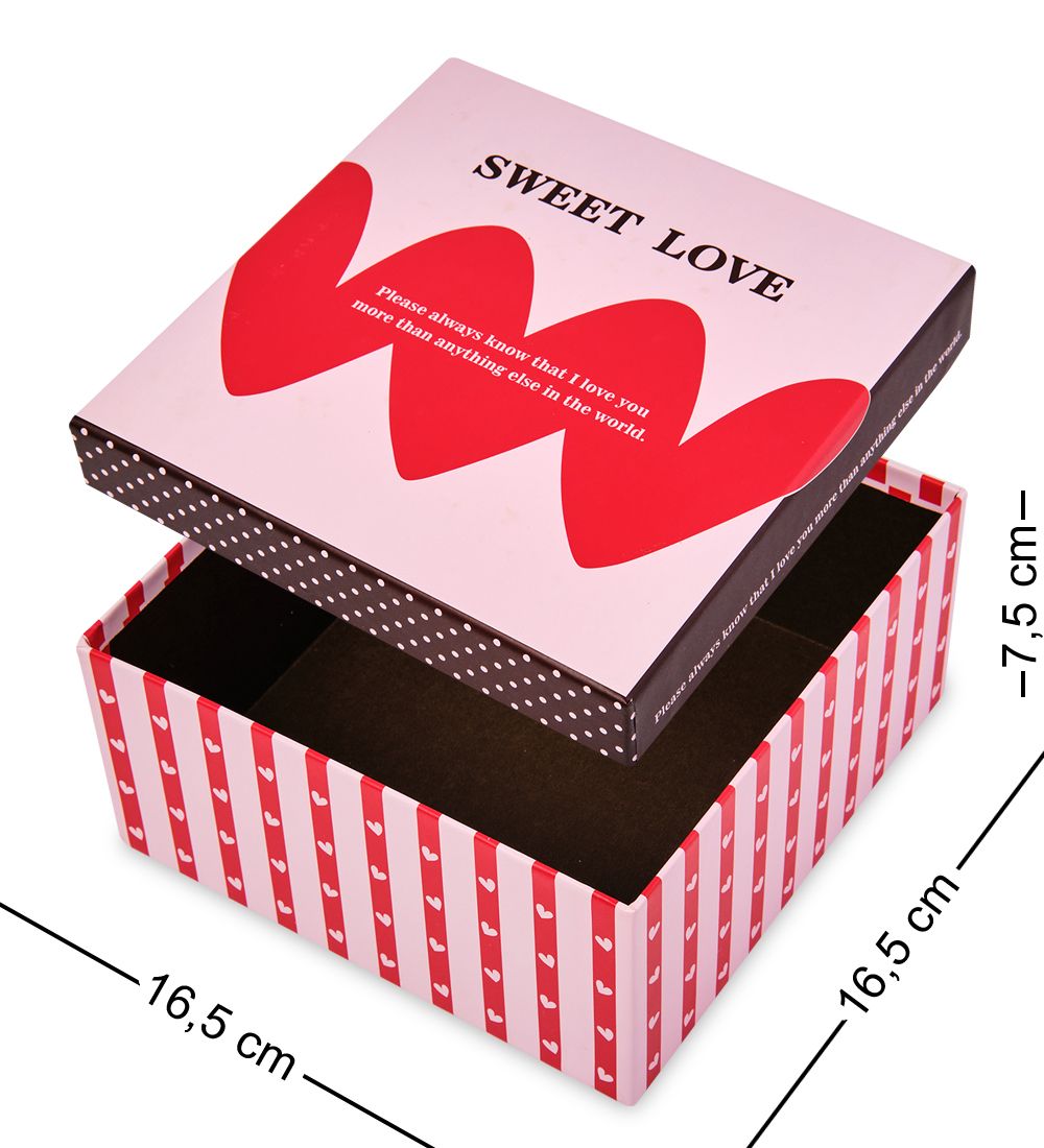 WG-15/2-A Коробка подарочная «Квадрат» цв.бордовый