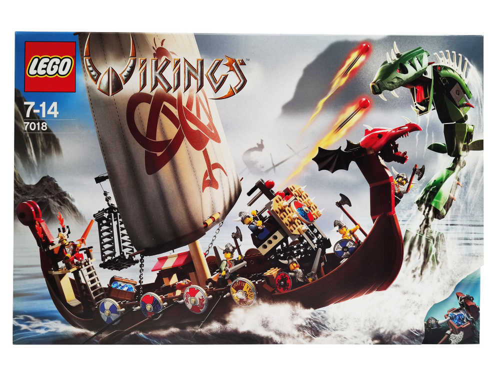 Конструктор LEGO 7018 Корабль викингов против змея Мидгардсорма