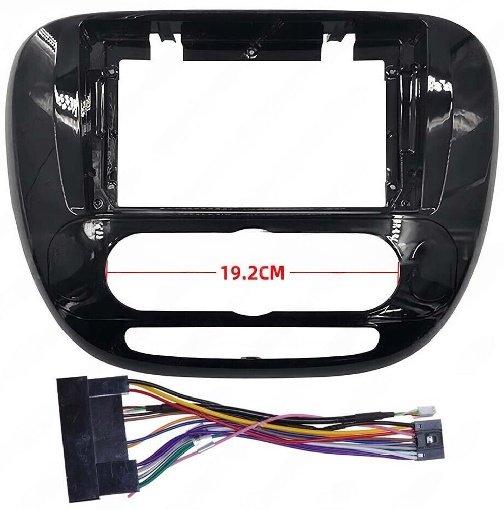 Магнитола для KIA Soul 2 2014-2019 (кондиционер, рамка глянцевая) - Carmedia SF-9740-AB QLed+2K, Android 13, TS20, CarPlay, 4G SIM-слот