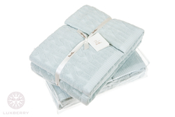 Элитные полотенца махровые Imperio голубая глина от Luxberry Португалия