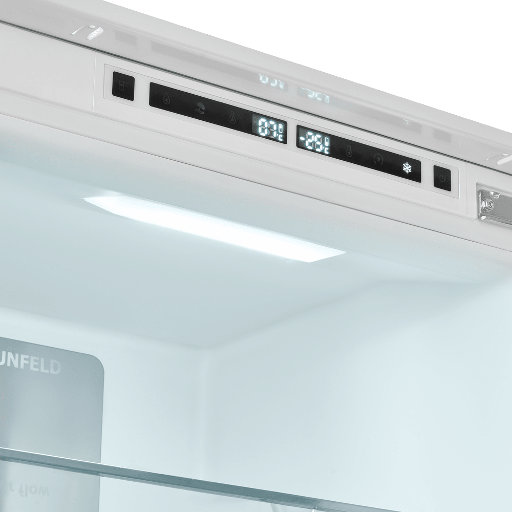 Холодильник-морозильник встраиваемый MAUNFELD MBF177NFWHGR Inverter