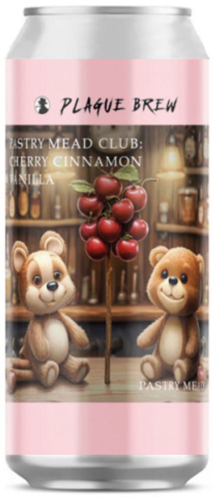 Медовуха Плейг Пастри Мид Клаб: Вишня, Корица, Ваниль / Mead Plague Pastry Mead Club: Cherry Cinnamon Vanilla 0.45 - банка