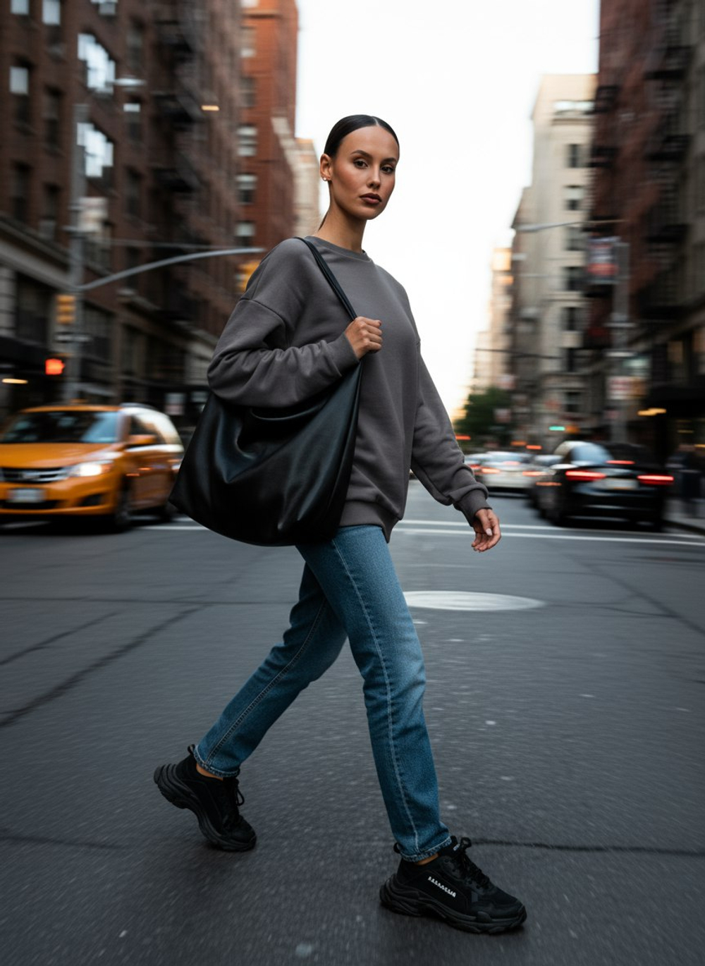 Свитшот женский оверсайз хлопок толстовка