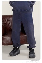 Американский модный брендовый костюм мужской с эффектом потёртости с капюшоном и двойной молнией для мужчин.