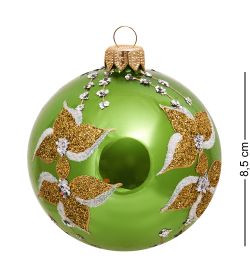 Элита НФШ-1358 Набор ел.украшений Шар 2шт «Трилистник» 80 мм