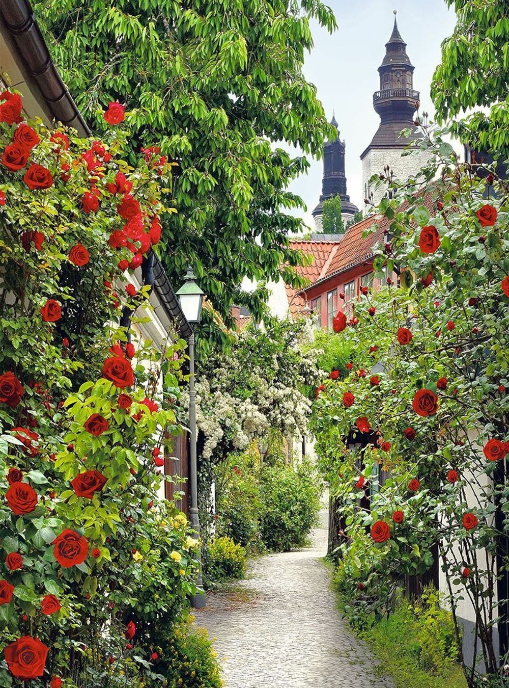 Фреска "Пражская улочка" 134x261 см