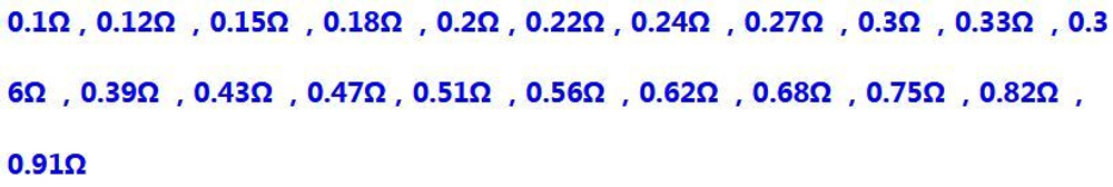 Комплект резисторов 2W-1%/105шт/0.1- 0.91Ом